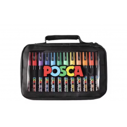 Набір UNI Posca PC-3M 24 шт Basic Colors 